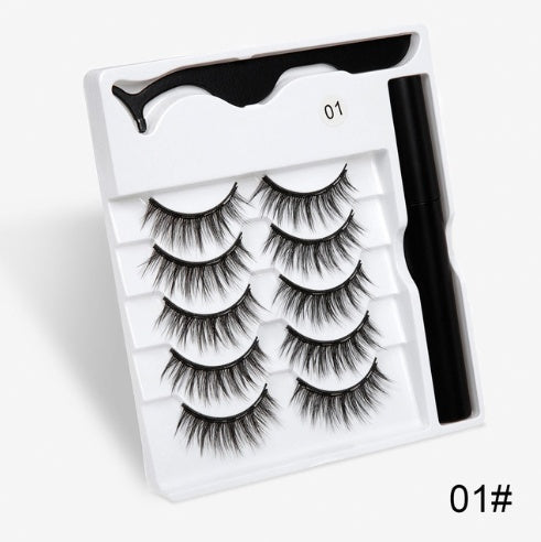 A Pair Of False Eyelashes With Magnets In Fashion Red Beauty's Boutique