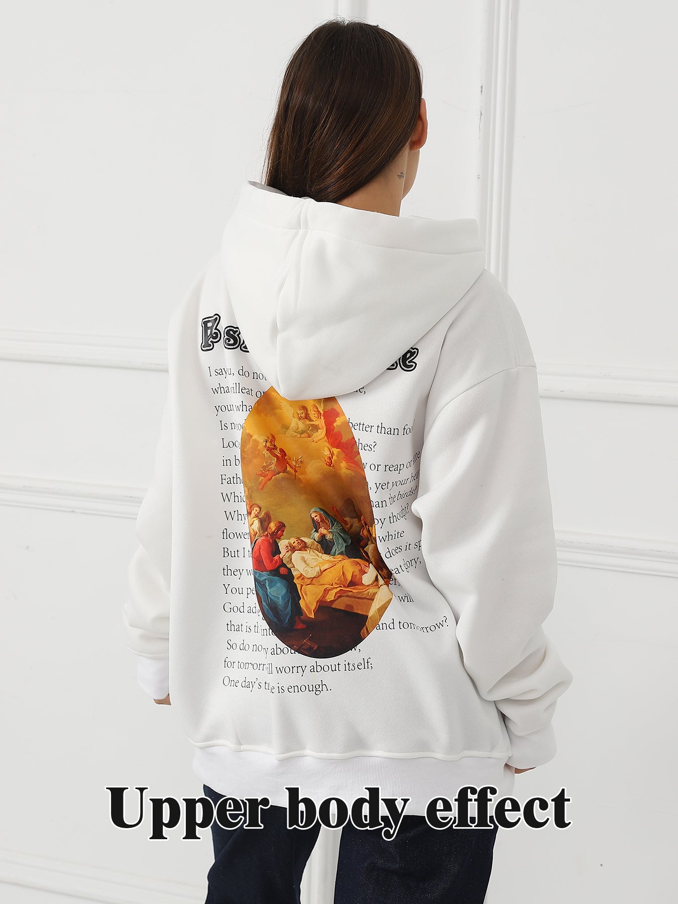 Women's Fashionable Casual Printed Long Sleeved Sweatshirt Trendsi