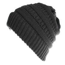 Mixed Color Knitted Wool Hat Ladies Non-labeled Ponytail Hat CJ