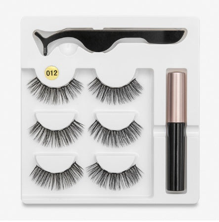A Pair Of False Eyelashes With Magnets In Fashion Red Beauty's Boutique