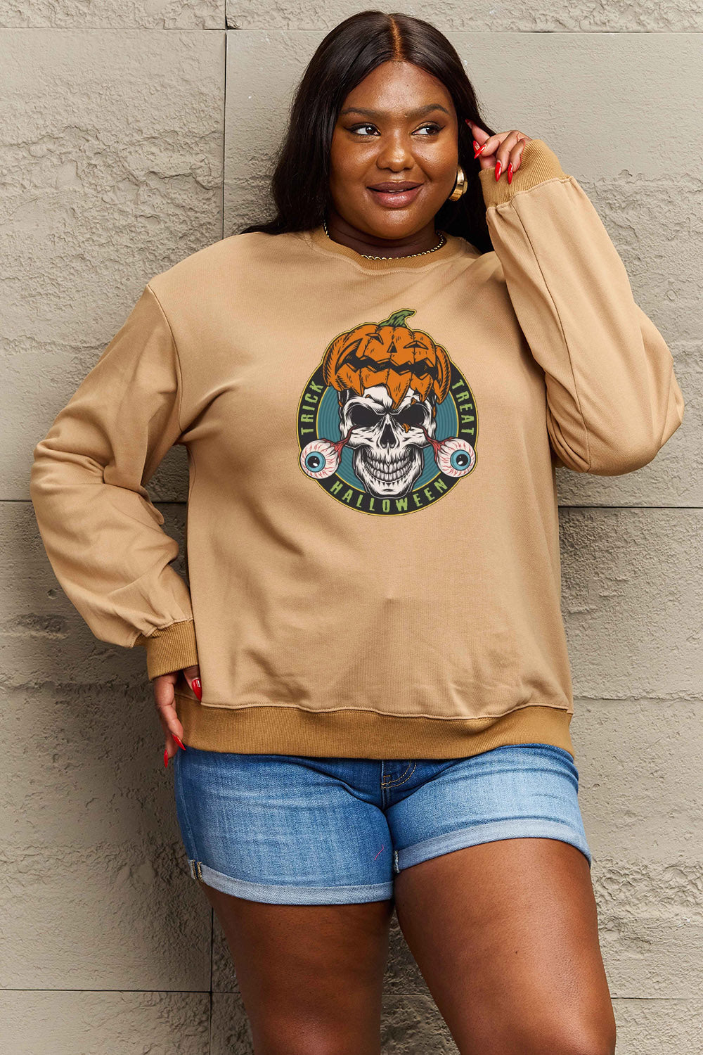 Skull Graphic Sweatshirt