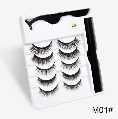A Pair Of False Eyelashes With Magnets In Fashion Red Beauty's Boutique