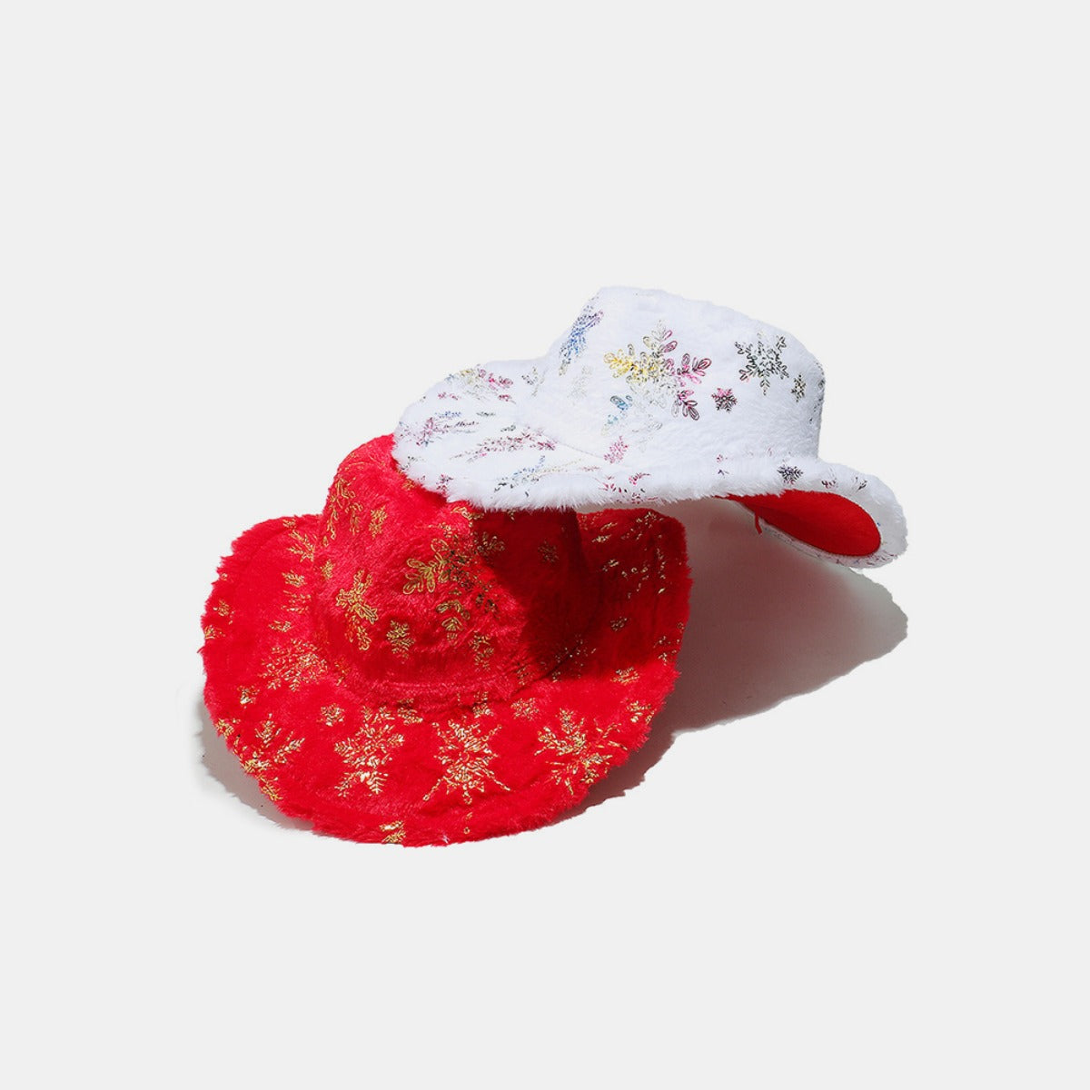 Fuzzy Snowflakes Polyester Hat Trendsi