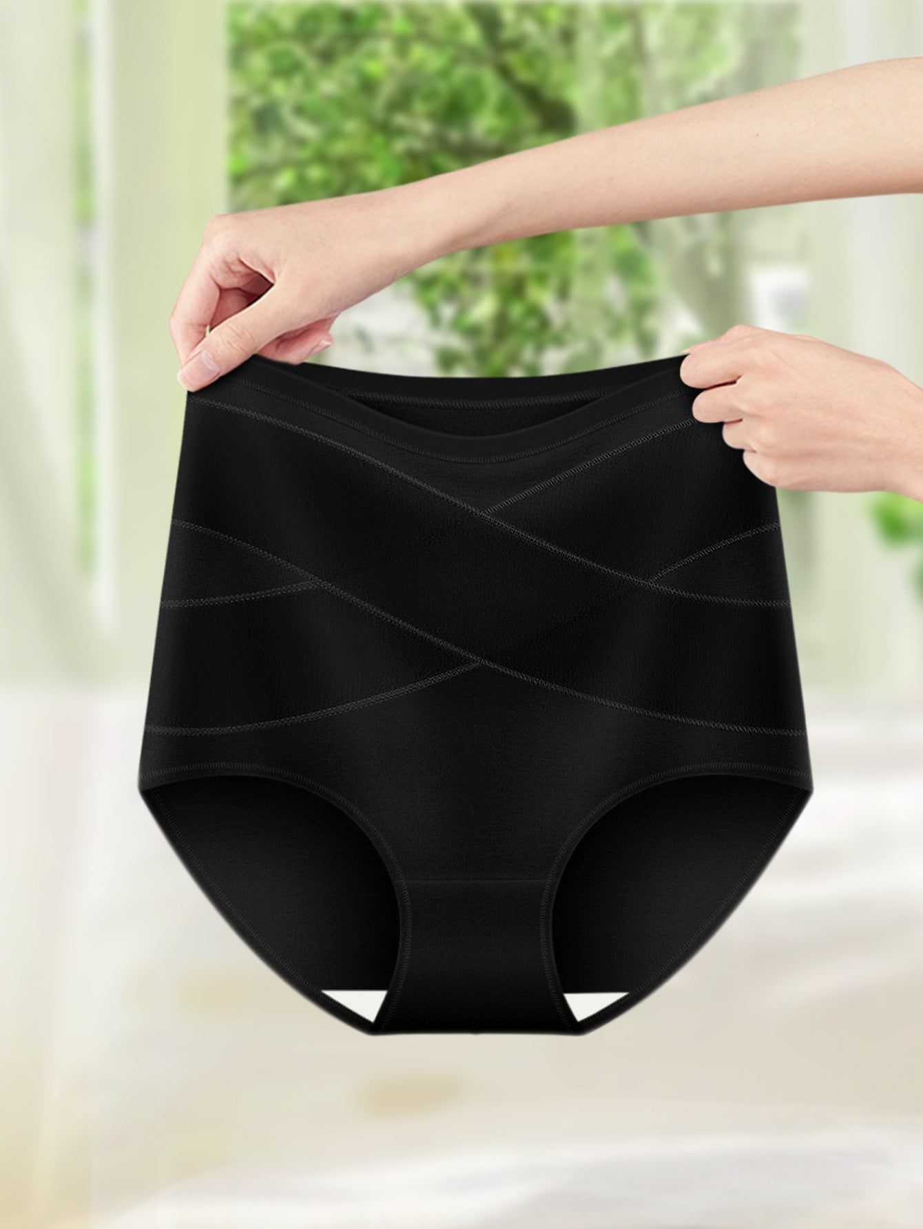 High Waist Shaping Briefs Large Size Ladies' Underwear CJ