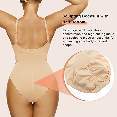 Seamless Sculpting Thong Body Shaper Tank Top