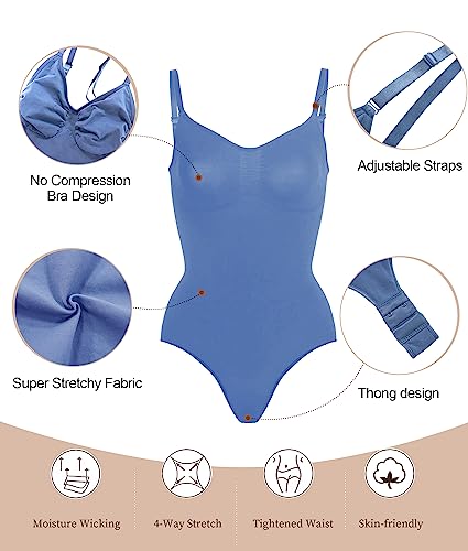 Seamless Sculpting Thong Body Shaper Tank Top