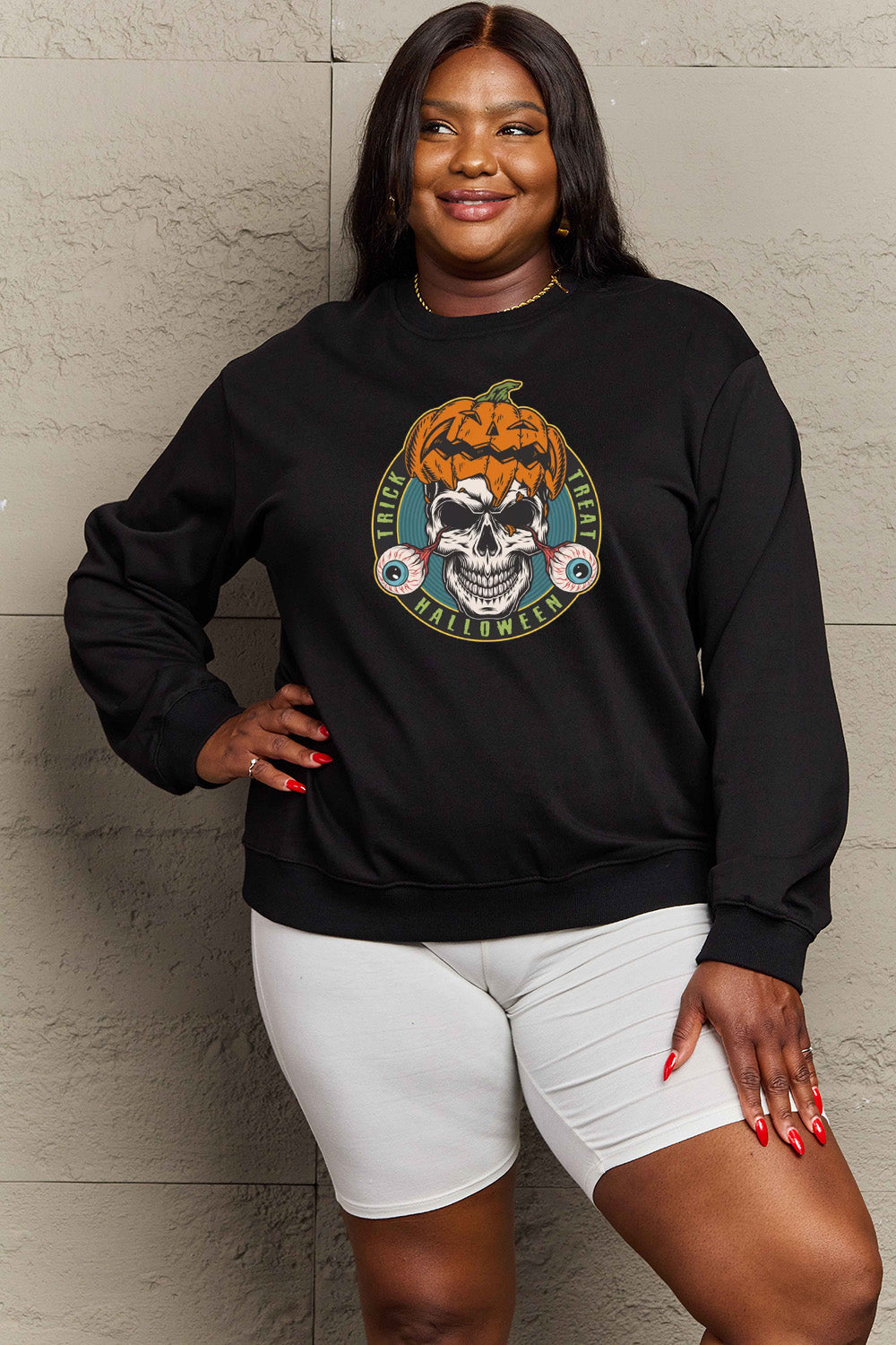 Skull Graphic Sweatshirt