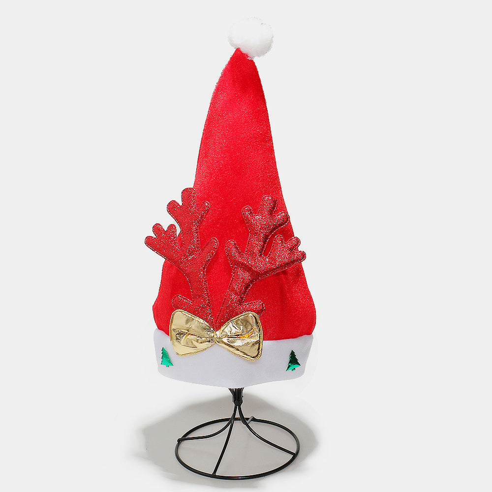 2 Piece Antler Christmas Hat with pompom Trendsi