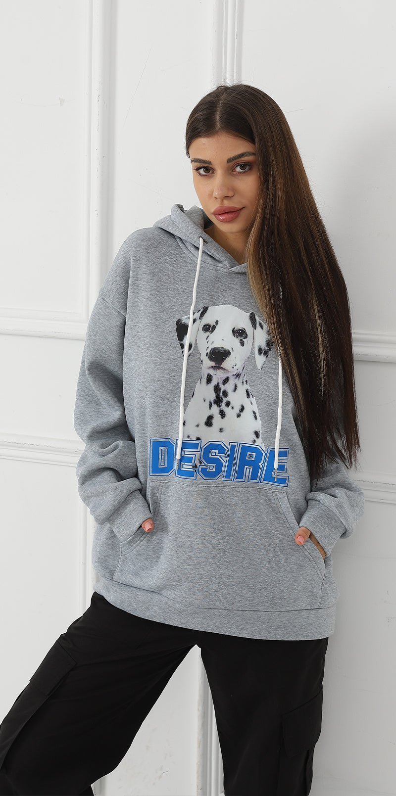 Women's Fashionable Casual Printed Long Sleeved Sweatshirt CJ