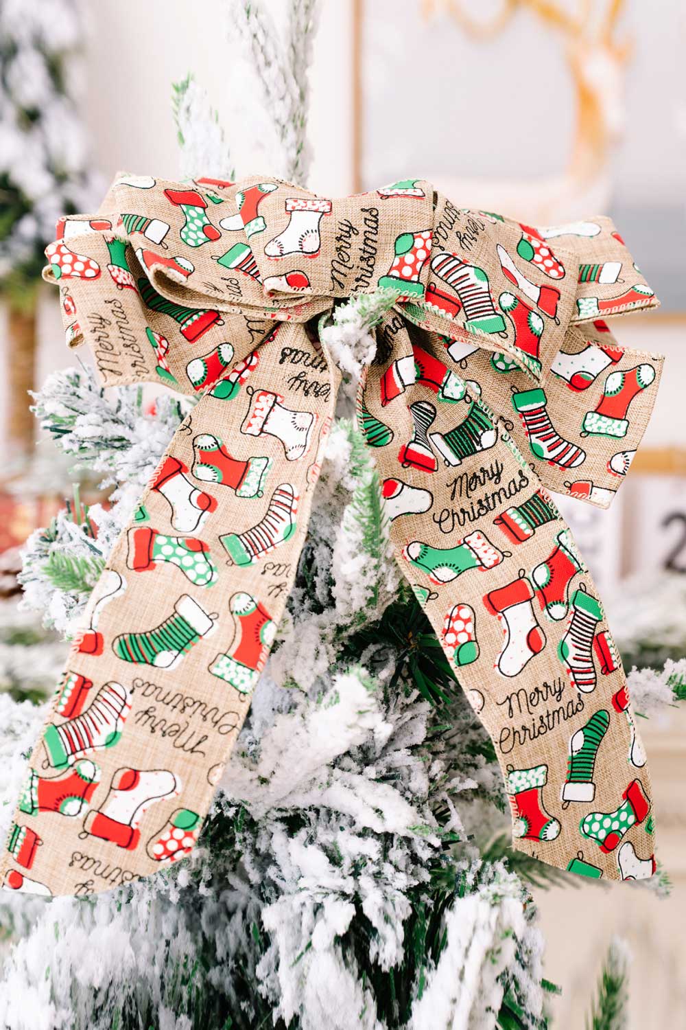 3-Pack Christmas Bow Ornaments Trendsi