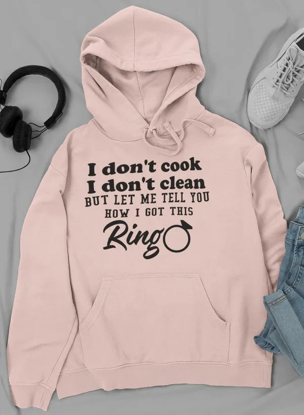 I Don't Cook I Don't Clean Hoodie Red Beauty's Boutique