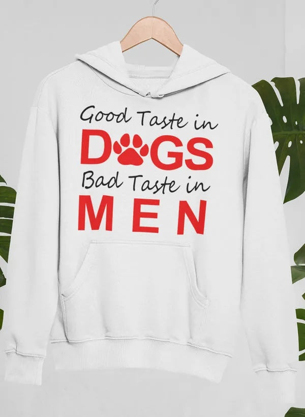 Good Taste In Dogs Hoodie Red Beauty's Boutique