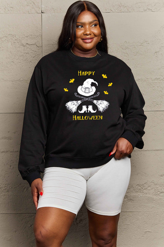 HAPPY HALLOWEEN Graphic Sweatshirt