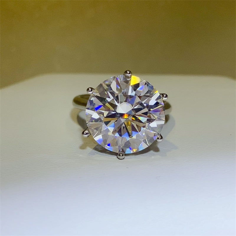 10 Carat Moissanite 925 Sterling Silver Ring Trendsi