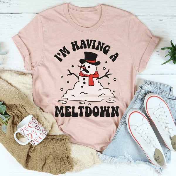 I'm Having A Meltdown T-Shirt Red Beauty's Boutique