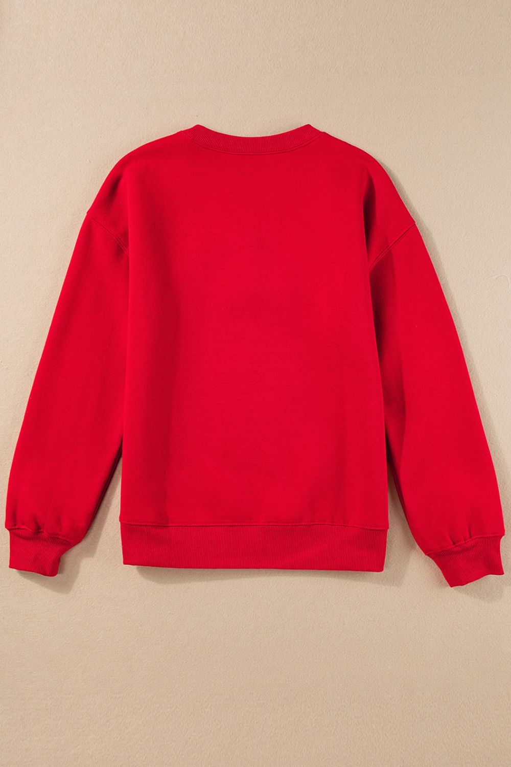 Valentine’s Day XOXO Round Neck Drop Shoulder Sweatshirt Trendsi