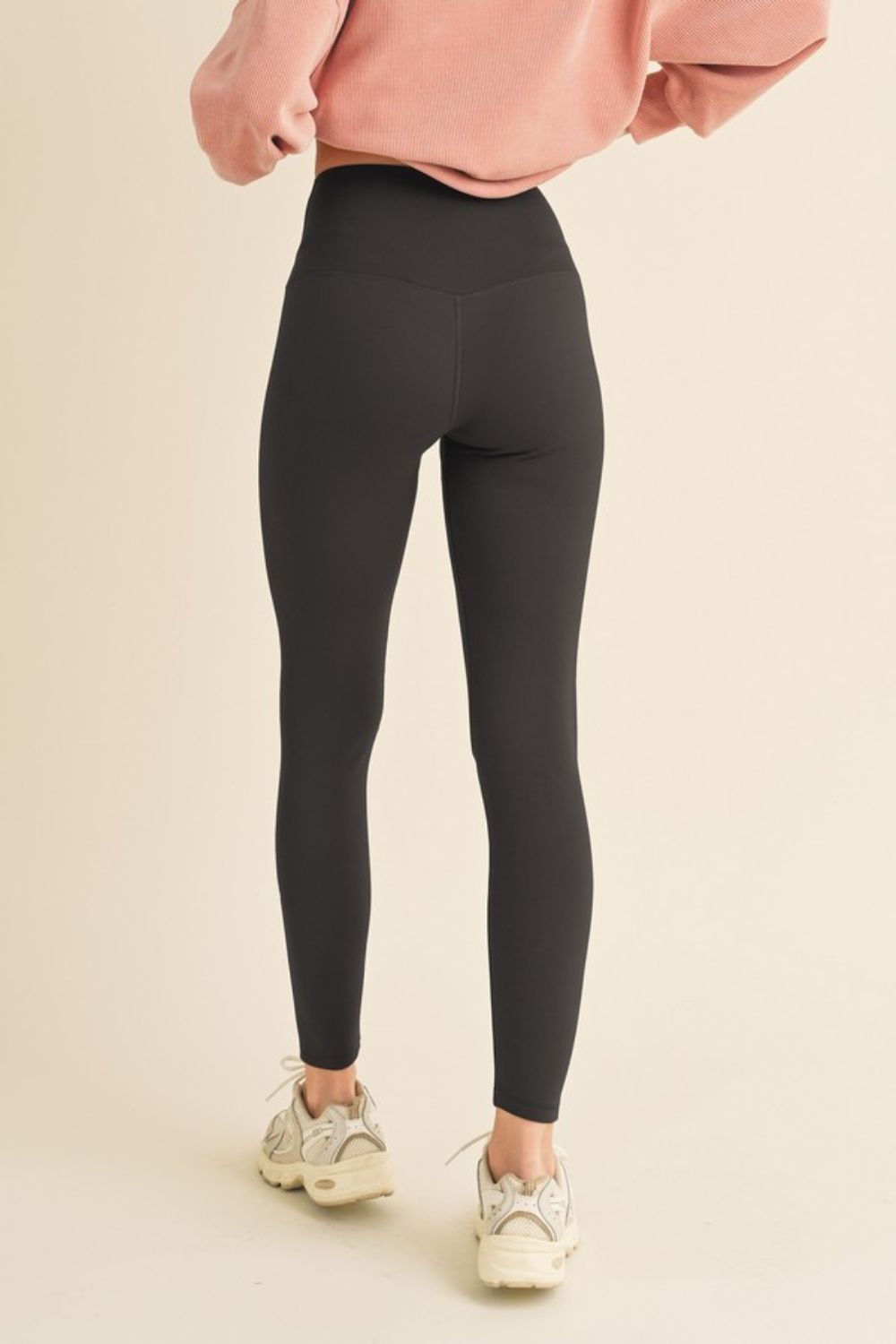 Yelete Full Size Fleece Lined High Waisted Leggings Trendsi