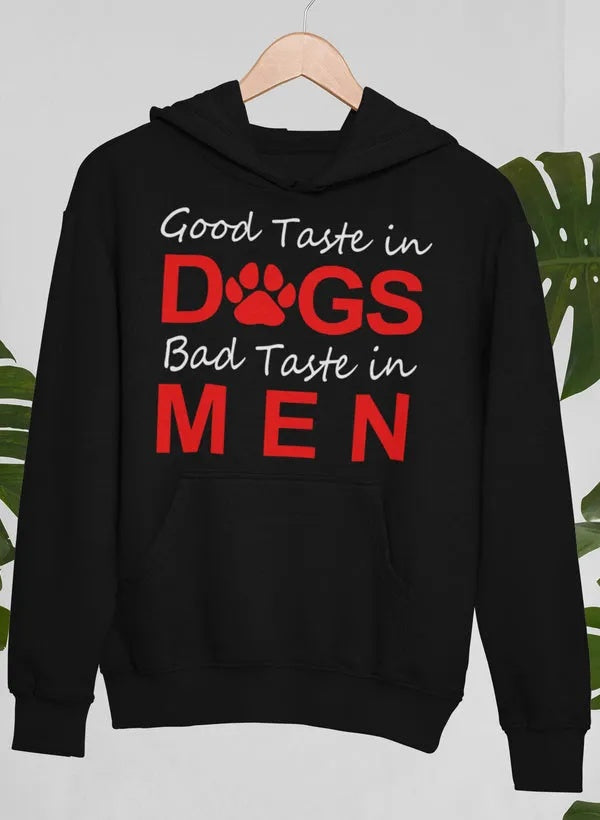 Good Taste In Dogs Hoodie Red Beauty's Boutique