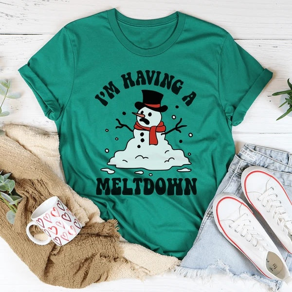 I'm Having A Meltdown T-Shirt Red Beauty's Boutique