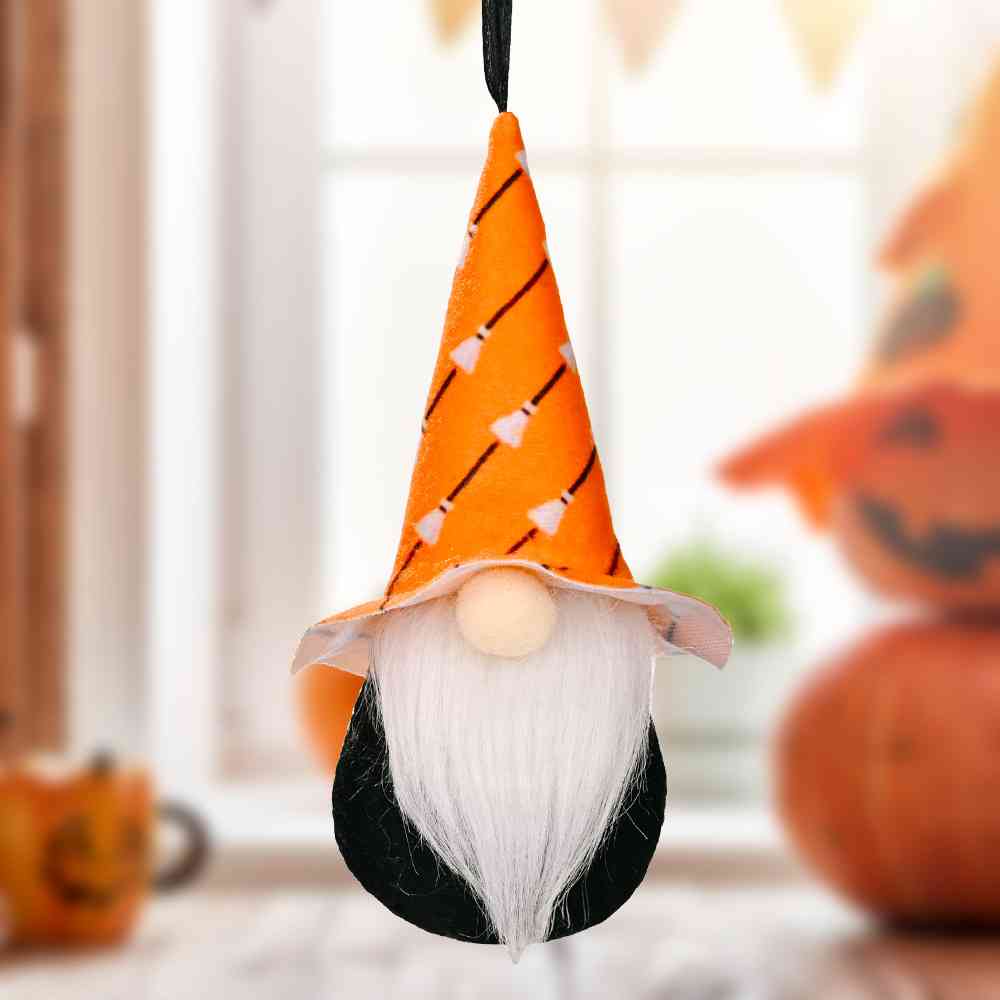 Assorted 2-Piece Halloween Element Gnome Hanging Widgets