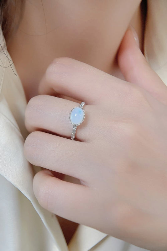 Moonstone 925 Sterling Silver Ring Trendsi