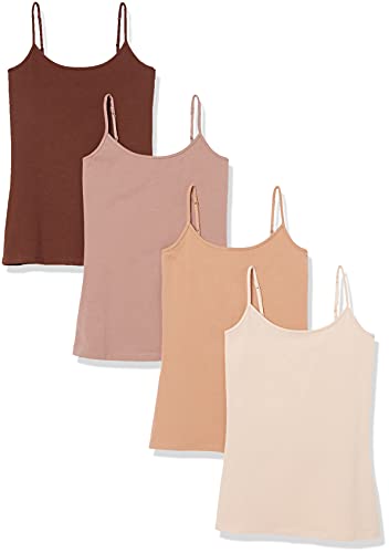 Amazon Essentials Women's Slim-Fit Camisole Pack of 4