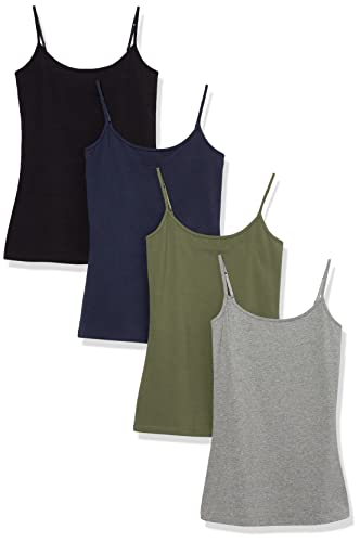 Amazon Essentials Women's Slim-Fit Camisole Pack of 4