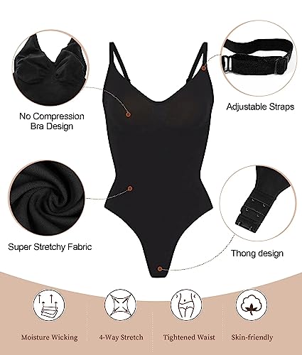 Seamless Sculpting Thong Body Shaper Tank Top