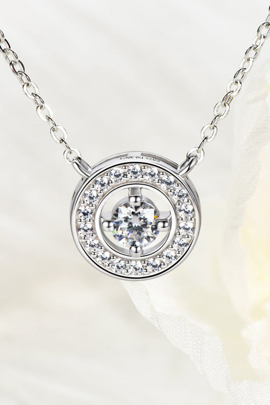 Moissanite Geometric Pendant Necklace