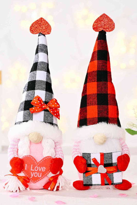 Plaid Pointed Hat Gnome