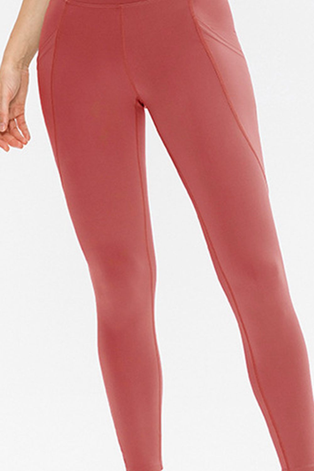 Slim Fit Long Active Leggings with Pockets Trendsi