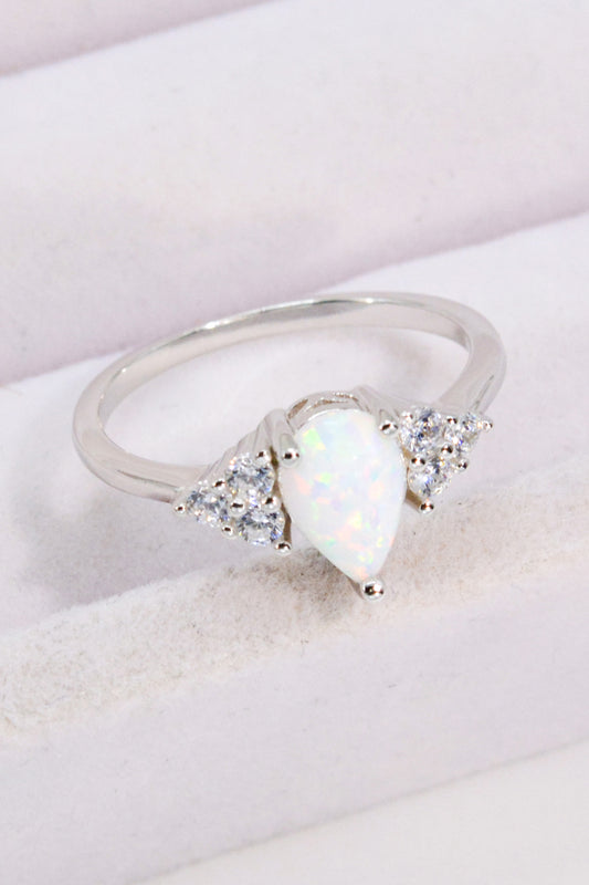 Limitless Love Opal and Zircon Ring Trendsi